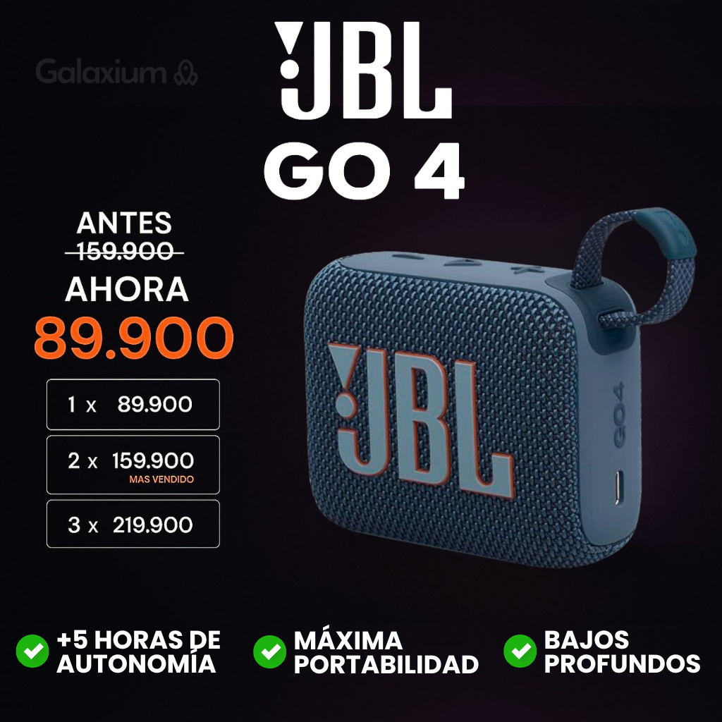 JBL G0 4 | SONIDO PREMIUM + ENVIO GRATIS