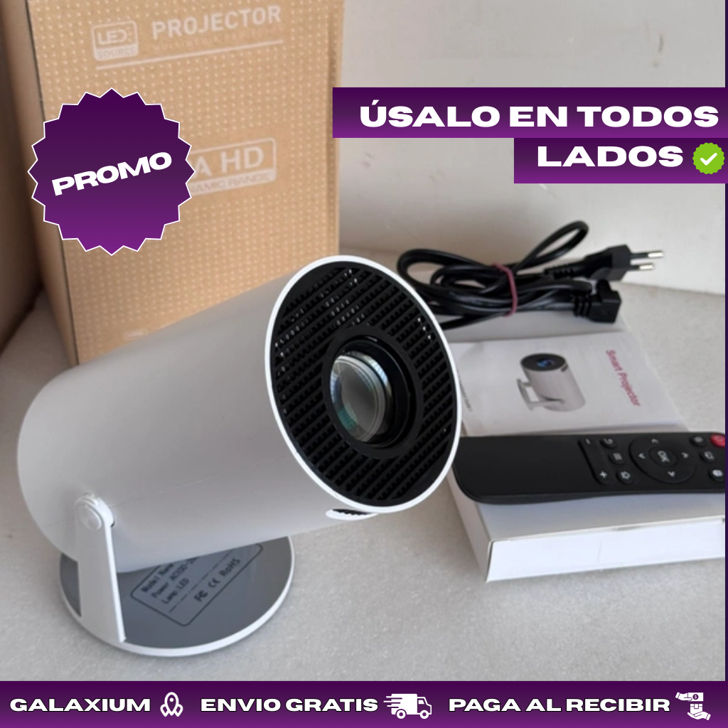Proyector portátil inteligente™ 120 pulgadas FullHD | Incluye MagisTv + Envío gratis