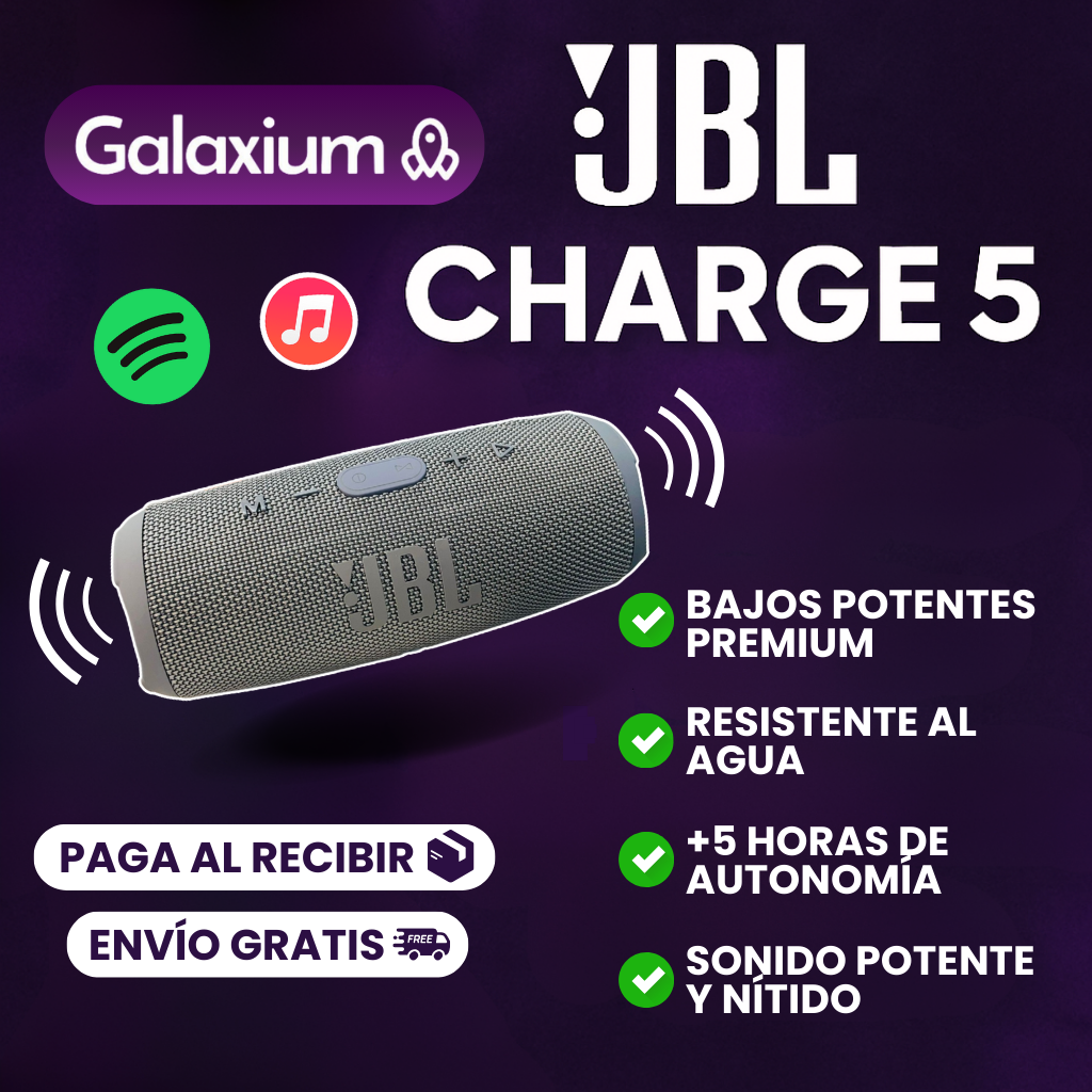 OFERTA PARLANTE JBL CHARGE 5 (1.1) | SONIDO PREMIUM + ENVÍO GRATIS