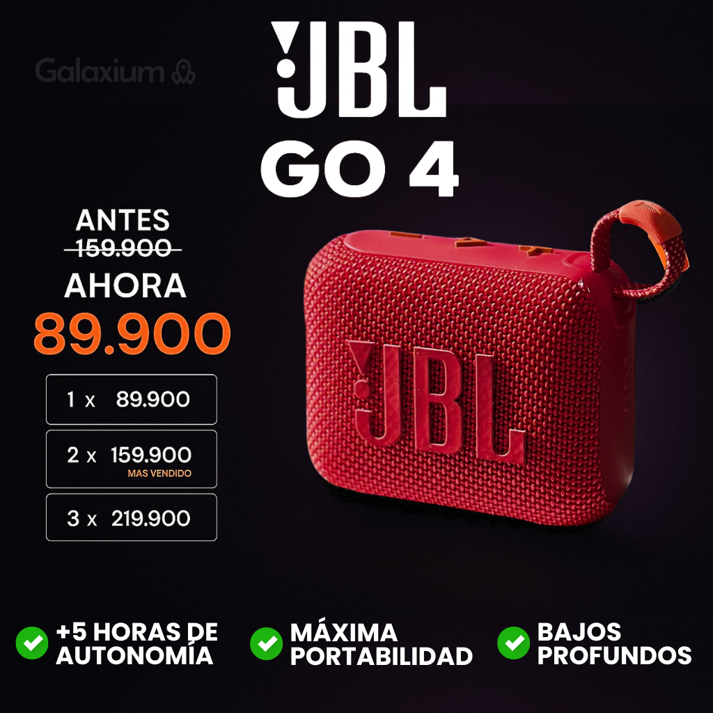 JBL G0 4 | SONIDO PREMIUM + ENVIO GRATIS