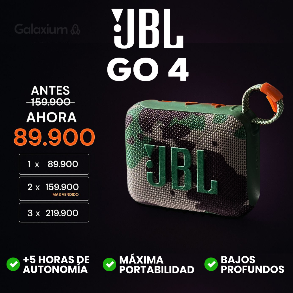 JBL G0 4 | SONIDO PREMIUM + ENVIO GRATIS