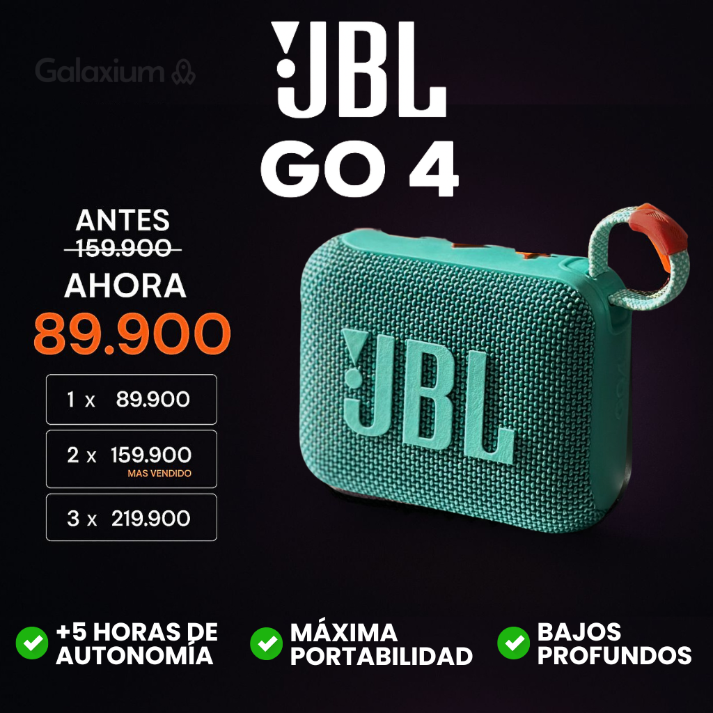 JBL G0 4 | SONIDO PREMIUM + ENVIO GRATIS