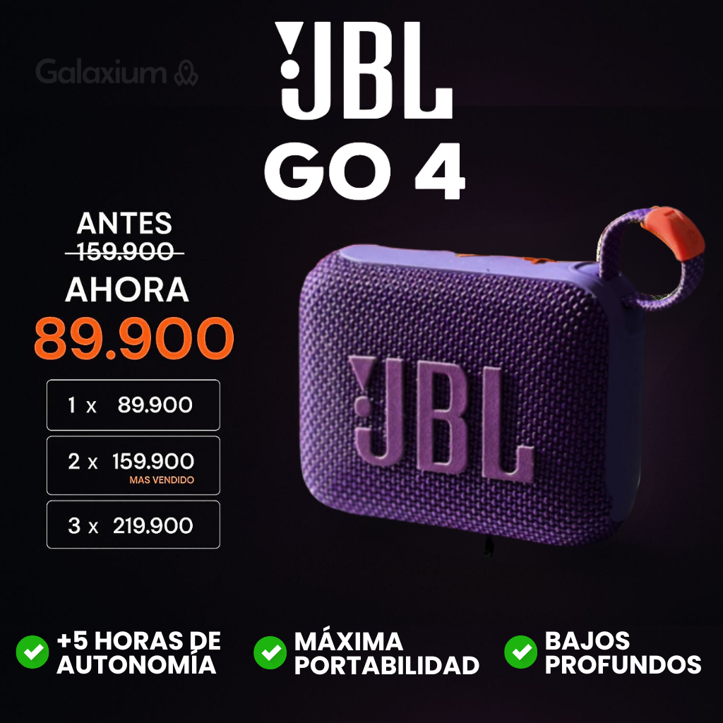 JBL G0 4 | SONIDO PREMIUM + ENVIO GRATIS