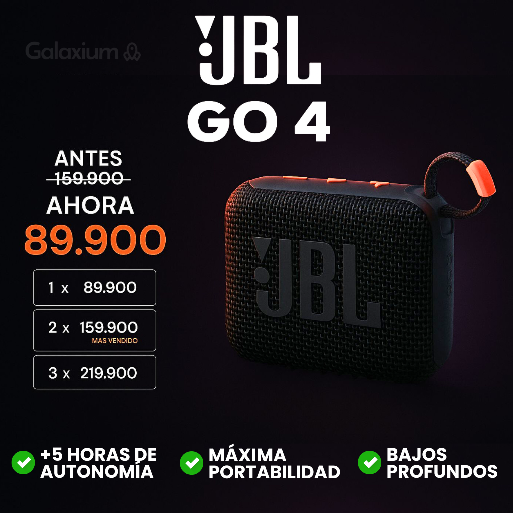JBL G0 4 | SONIDO PREMIUM + ENVIO GRATIS