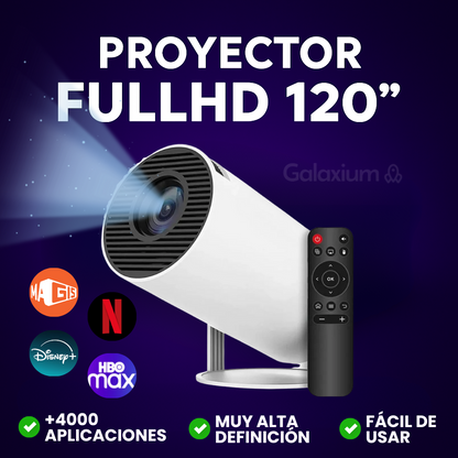 Proyector portátil inteligente™ 120 pulgadas FullHD | Incluye MagisTv + Envío gratis