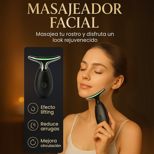 Masajeador Facial Alta Calidad™ Firmeza para tu piel 3 en 1 + Envío gratis