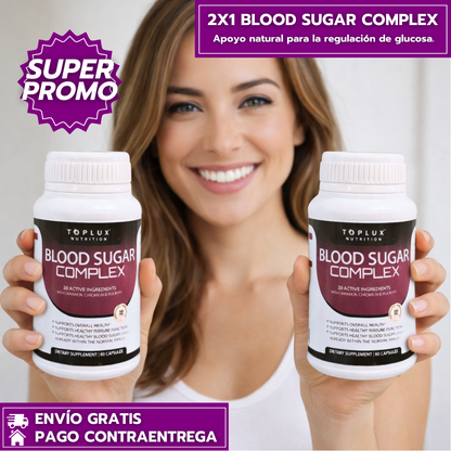 Paga 1 Lleva 2 Regulador Azúcar Complex™: Apoyo natural para la regulación de glucosa (60 Cápsulas)