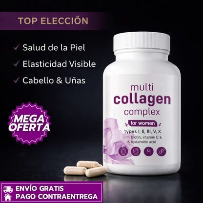 Collagen Complex™: Suplemento avanzado para la firmeza y luminosidad de la piel (60 Cápsulas)