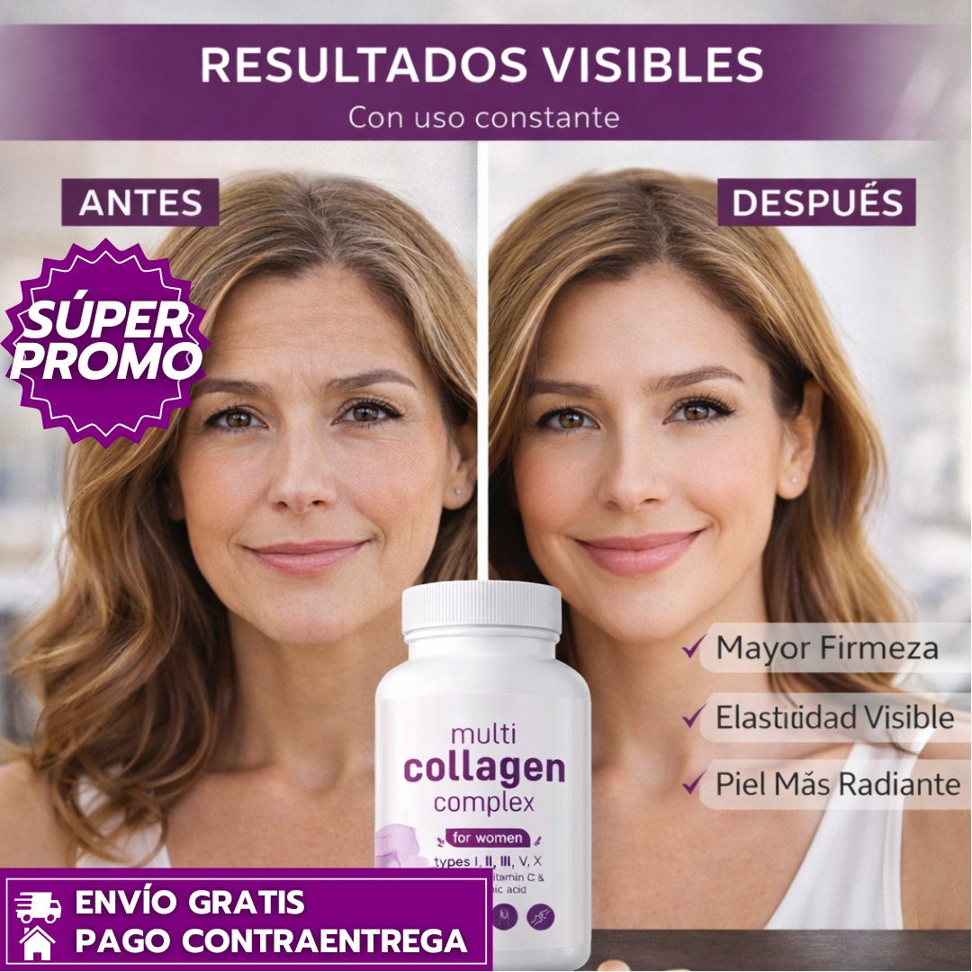Collagen Complex™: Suplemento avanzado para la firmeza y luminosidad de la piel (60 Cápsulas)
