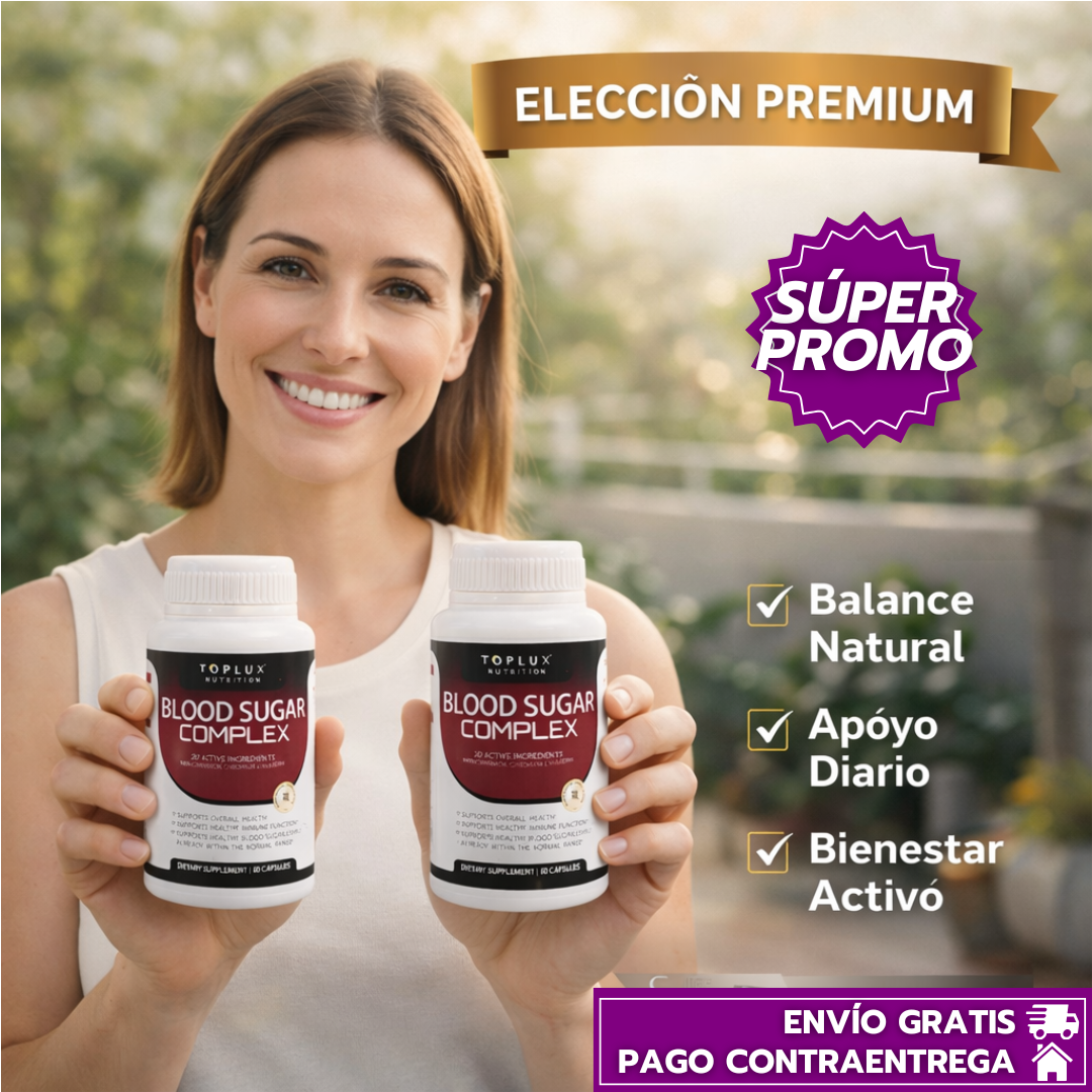 Paga 1 Lleva 2 Regulador Azúcar Complex™: Apoyo natural para la regulación de glucosa (60 Cápsulas)