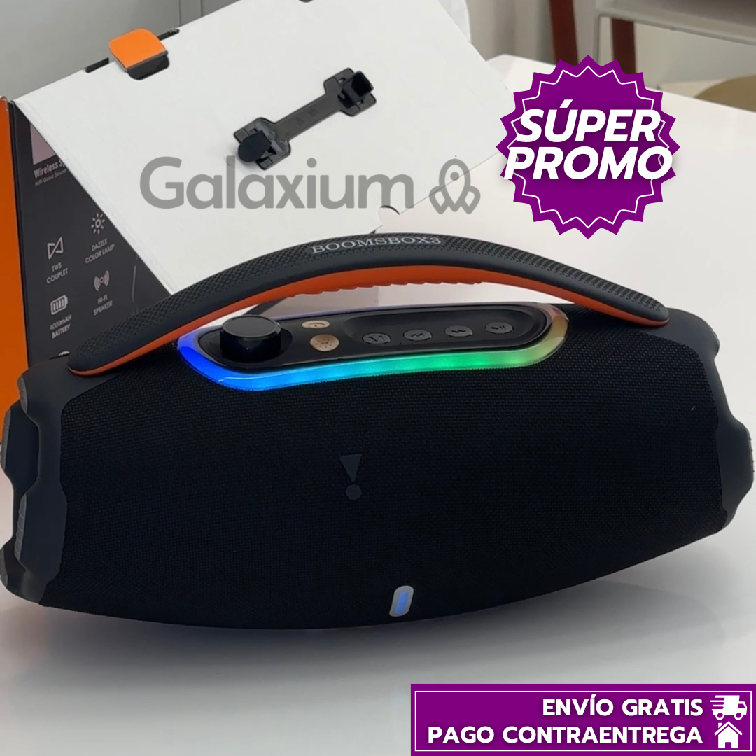 OFERTA ESPECIAL HOY ULTIMAS UNIDADES Parlante BOOMS 3 60W: Lleva la fiesta con sonido PREMIUM a todo lugar