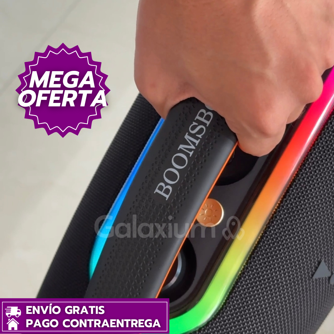 OFERTA ESPECIAL HOY ULTIMAS UNIDADES Parlante BOOMS 3 60W: Lleva la fiesta con sonido PREMIUM a todo lugar