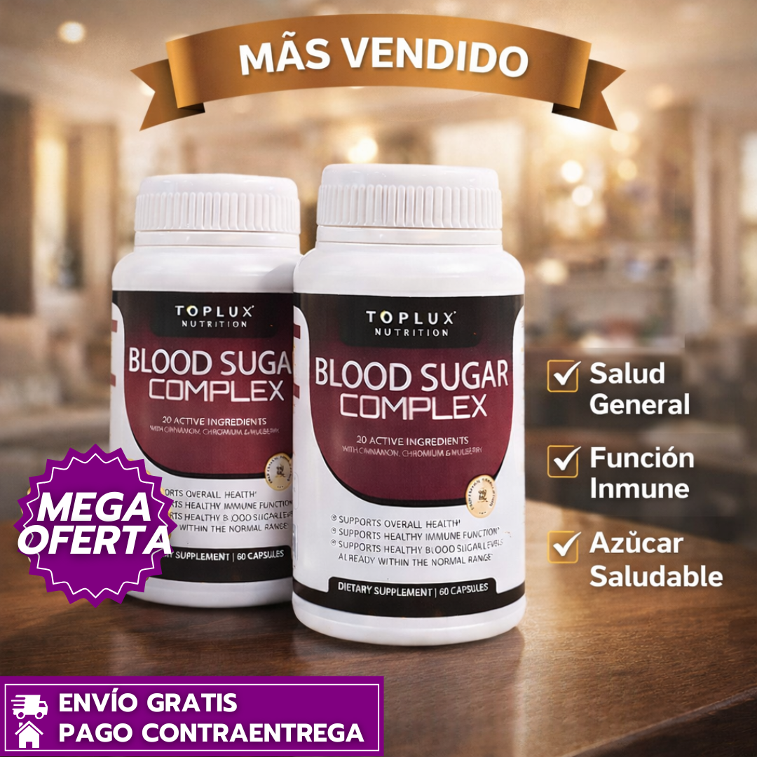 Paga 1 Lleva 2 Regulador Azúcar Complex™: Apoyo natural para la regulación de glucosa (60 Cápsulas)