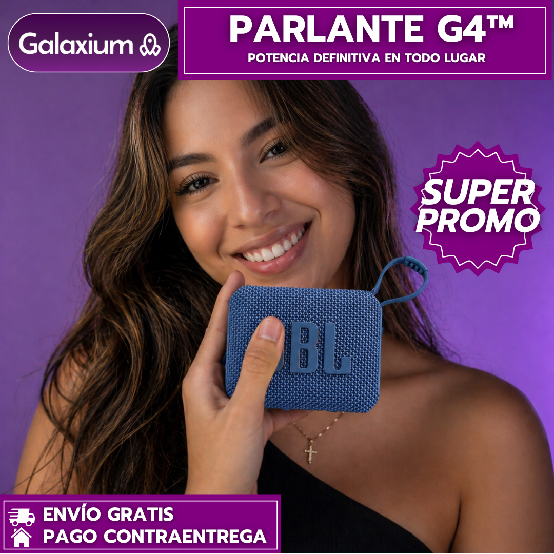 OFERTA ESPECIAL Parlante Portable G4™: Lleva la fiesta a todo lugar en tu bolsillo
