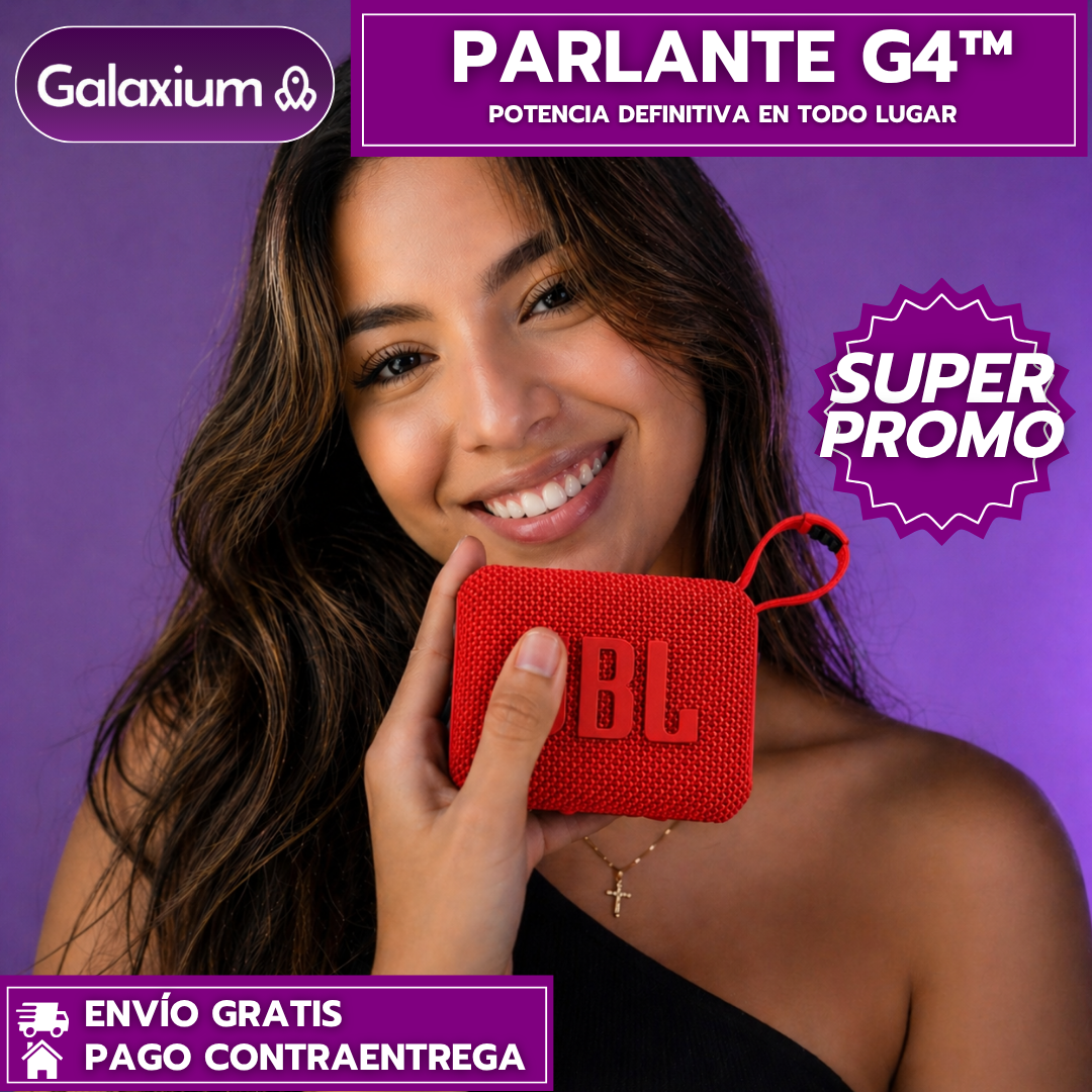 OFERTA ESPECIAL Parlante Portable G4™: Lleva la fiesta a todo lugar en tu bolsillo